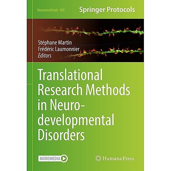 Translational Research Methods in Neurodevelopmental Disorders / Neuromethods Bd.185