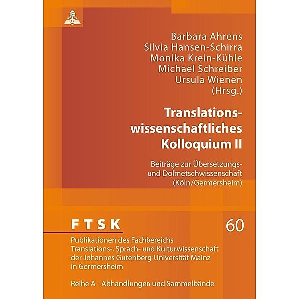 Translationswissenschaftliches Kolloquium II