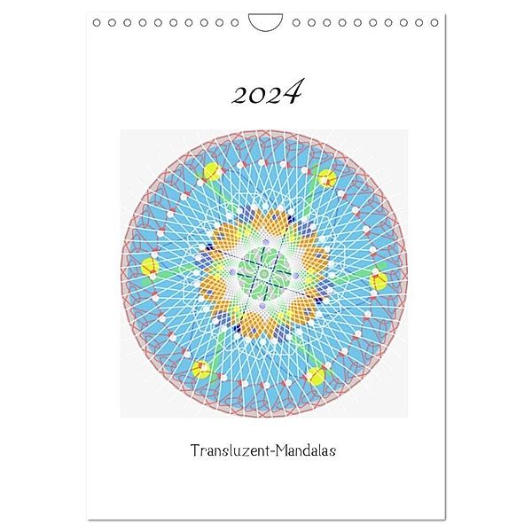 Transluzent-Mandalas (Wandkalender 2024 DIN A4 hoch), CALVENDO Monatskalender, Gabi Zapf