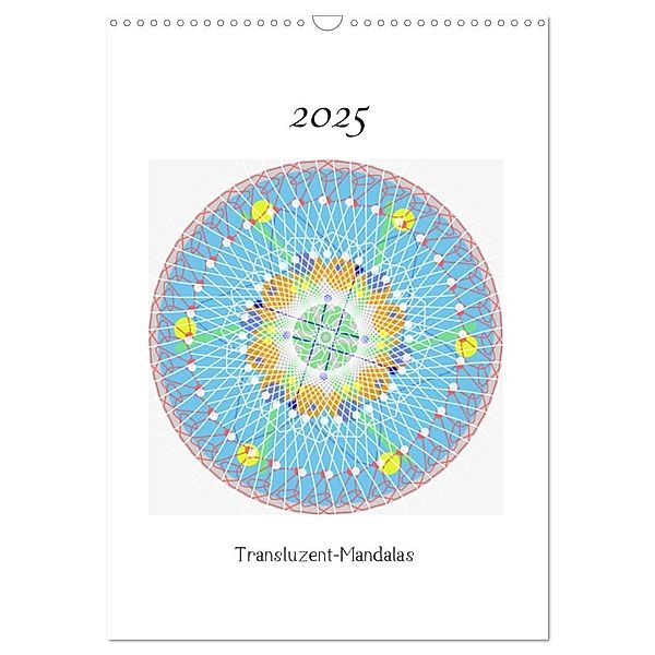 Transluzent-Mandalas (Wandkalender 2025 DIN A3 hoch), CALVENDO Monatskalender, Calvendo, Gabi Zapf