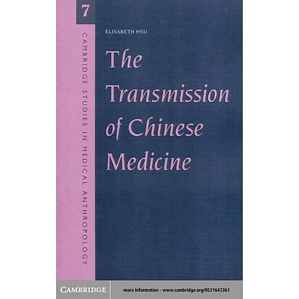 Transmission of Chinese Medicine, Elisabeth Hsu