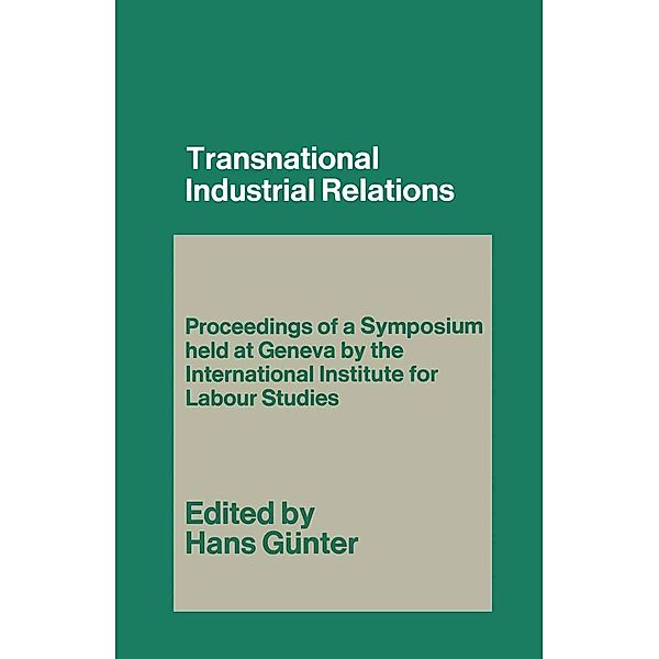 Transnational Industrial Relations, Hans Gunter