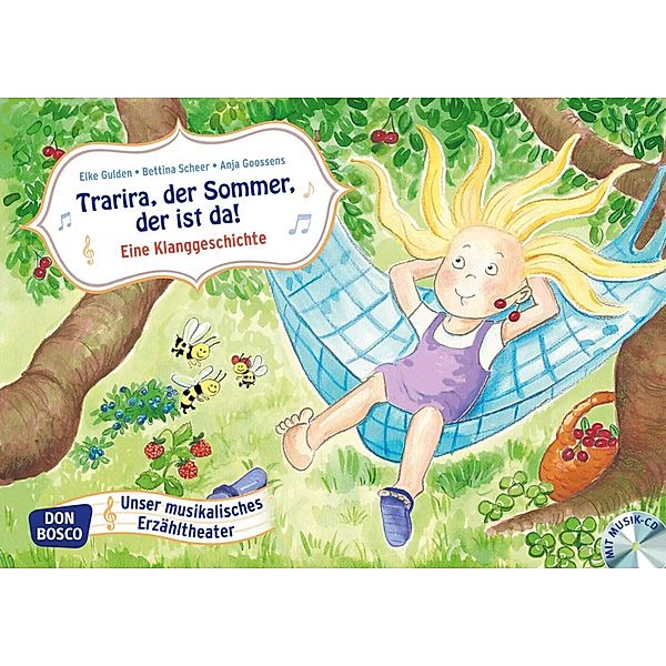 Trarira, der Sommer, der ist da!, Kamishibai Bildkartenset m. Audio-CD, Elke Gulden, Bettina Scheer