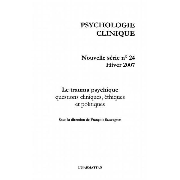 Trauma psychique Le / Hors-collection, Santiago E. Espinosa