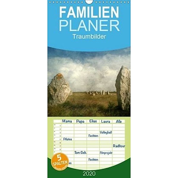 Traumbilder - Familienplaner hoch (Wandkalender 2020 , 21 cm x 45 cm, hoch), Gudrun Nitzold-Briele