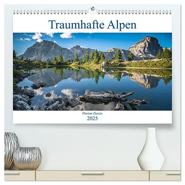 Traumhafte Alpen (hochwertiger Premium Wandkalender 2025 DIN A2 quer), Kunstdruck in Hochglanz, Calvendo, Florian Ziereis