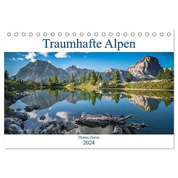 Traumhafte Alpen (Tischkalender 2024 DIN A5 quer), CALVENDO Monatskalender, Florian Ziereis