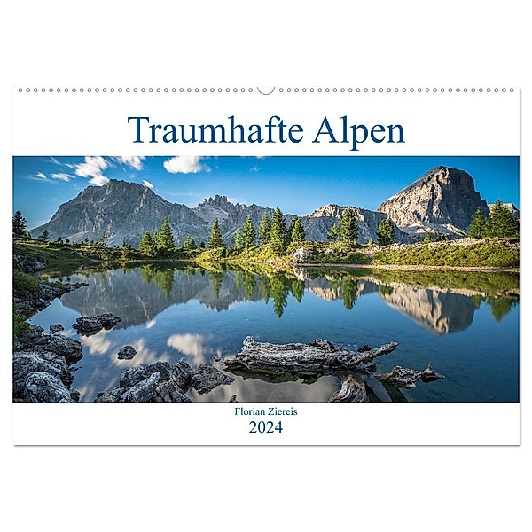 Traumhafte Alpen (Wandkalender 2024 DIN A2 quer), CALVENDO Monatskalender, Florian Ziereis