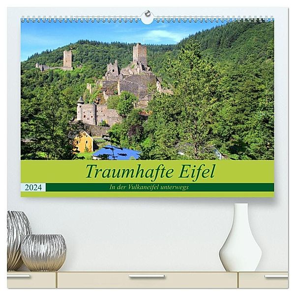 Traumhafte Eifel - In der Vulkaneifel unterwegs (hochwertiger Premium Wandkalender 2024 DIN A2 quer), Kunstdruck in Hochglanz, Arno Klatt