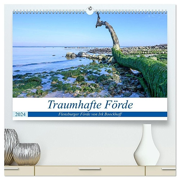 Traumhafte Förde (hochwertiger Premium Wandkalender 2024 DIN A2 quer), Kunstdruck in Hochglanz, Irk Boockhoff