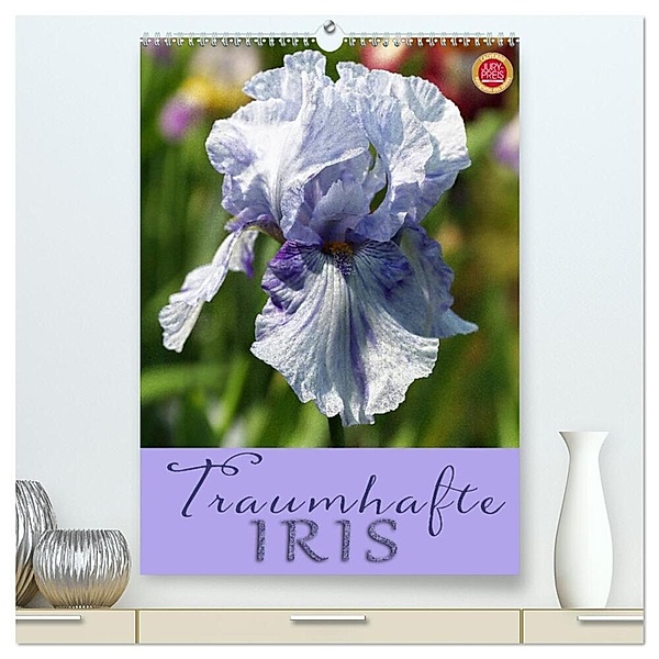 Traumhafte Iris (hochwertiger Premium Wandkalender 2024 DIN A2 hoch), Kunstdruck in Hochglanz, Martina Cross