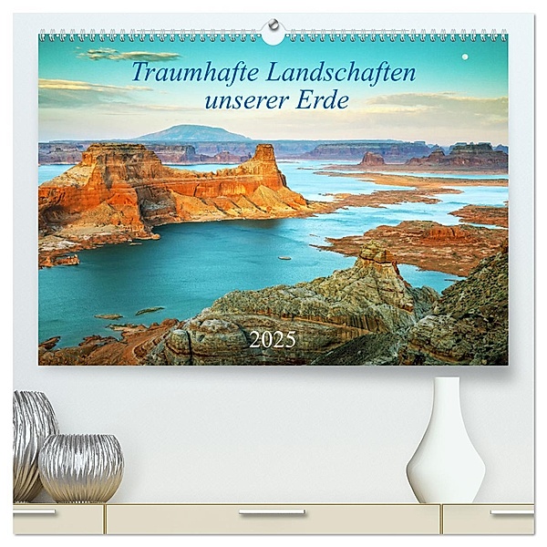 Traumhafte Landschaften unserer Erde (hochwertiger Premium Wandkalender 2025 DIN A2 quer), Kunstdruck in Hochglanz, Calvendo, Rainer Großkopf