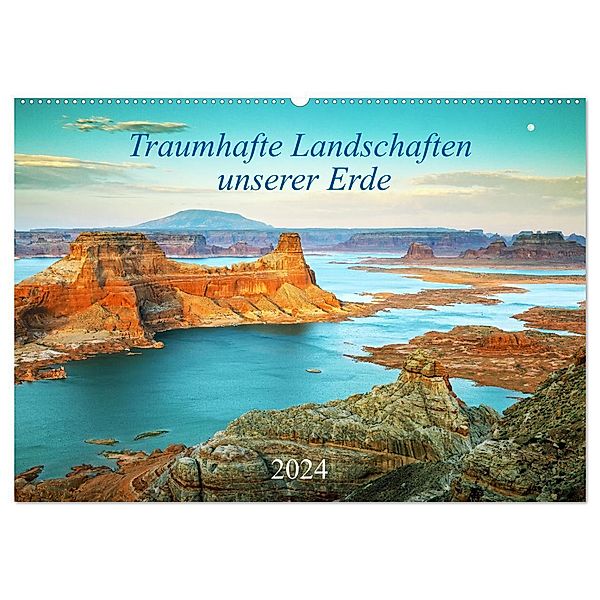 Traumhafte Landschaften unserer Erde (Wandkalender 2024 DIN A2 quer), CALVENDO Monatskalender, Rainer Großkopf