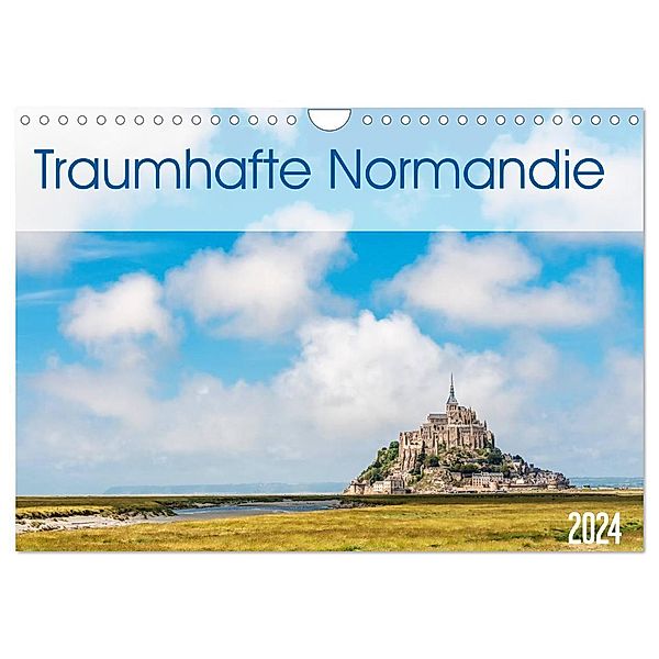 Traumhafte Normandie (Wandkalender 2024 DIN A4 quer), CALVENDO Monatskalender, Wolfgang Zwanzger