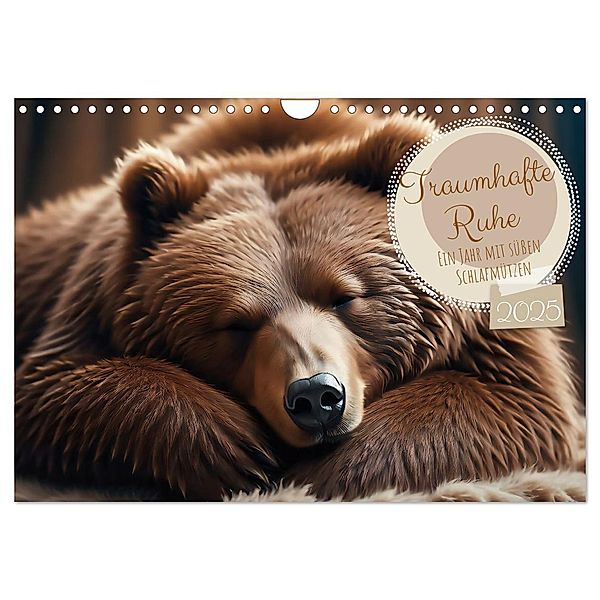 Traumhafte Ruhe - Ein Jahr mit süssen Schlafmützen (Wandkalender 2025 DIN A4 quer), CALVENDO Monatskalender, Calvendo, pixs:sell