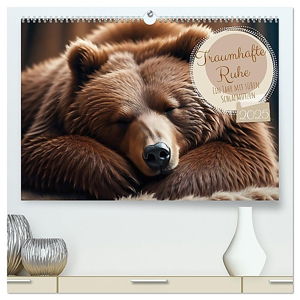 Traumhafte Ruhe - Ein Jahr mit süssen Schlafmützen (hochwertiger Premium Wandkalender 2025 DIN A2 quer), Kunstdruck in Hochglanz, Calvendo, pixs:sell