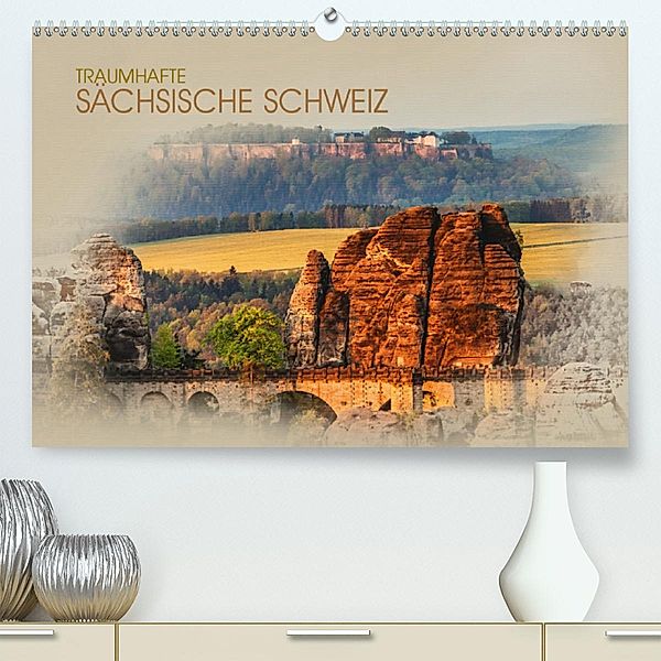 Traumhafte Sächsische Schweiz (Premium, hochwertiger DIN A2 Wandkalender 2020, Kunstdruck in Hochglanz), Dirk Meutzner