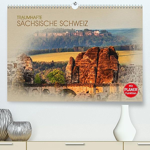 Traumhafte Sächsische Schweiz (Premium, hochwertiger DIN A2 Wandkalender 2023, Kunstdruck in Hochglanz), Dirk Meutzner
