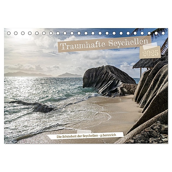 Traumhafte Seychellen (Tischkalender 2025 DIN A5 quer), CALVENDO Monatskalender, Calvendo, Peter Hennrich