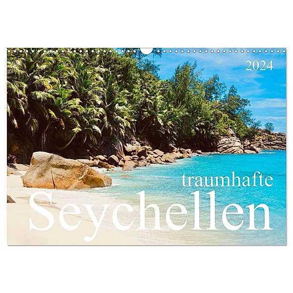 traumhafte Seychellen (Wandkalender 2024 DIN A3 quer), CALVENDO Monatskalender, Johannes Jansen