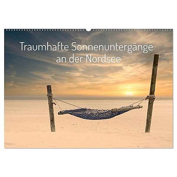 Traumhafte Sonnenuntergänge an der Nordsee (Wandkalender 2024 DIN A2 quer), CALVENDO Monatskalender, Sarnade