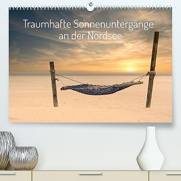 Traumhafte Sonnenuntergänge an der Nordsee (Premium, hochwertiger DIN A2 Wandkalender 2023, Kunstdruck in Hochglanz), Sarnade