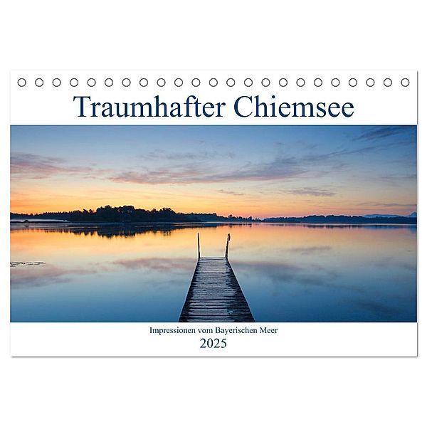 Traumhafter Chiemsee - Impressionen vom Bayerischen Meer (Tischkalender 2025 DIN A5 quer), CALVENDO Monatskalender, Calvendo, Christof Wermter