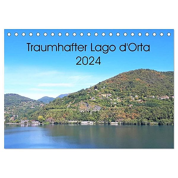 Traumhafter Lago d'Orta (Tischkalender 2024 DIN A5 quer), CALVENDO Monatskalender, Christine Konkel