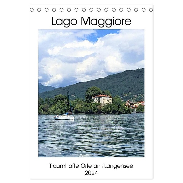 Traumhafter Lago Maggiore (Tischkalender 2024 DIN A5 hoch), CALVENDO Monatskalender, Christine Konkel