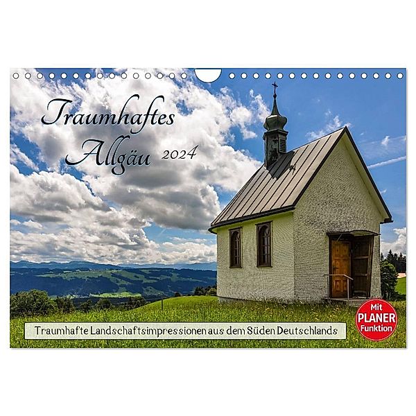 Traumhaftes Allgäu (Wandkalender 2024 DIN A4 quer), CALVENDO Monatskalender, Marcel Wenk