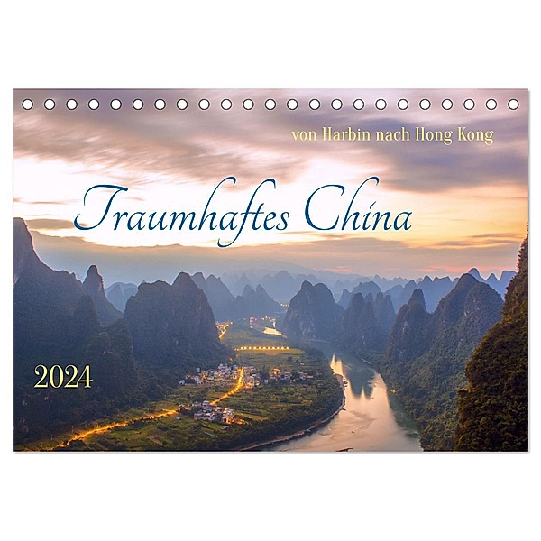 Traumhaftes China (Tischkalender 2024 DIN A5 quer), CALVENDO Monatskalender, Calvendo, Sergej Henze