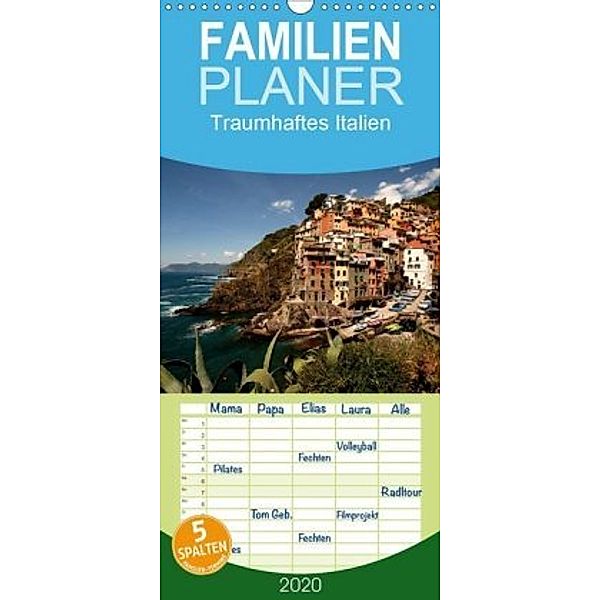 Traumhaftes Italien - Familienplaner hoch (Wandkalender 2020 , 21 cm x 45 cm, hoch), Peter Schickert