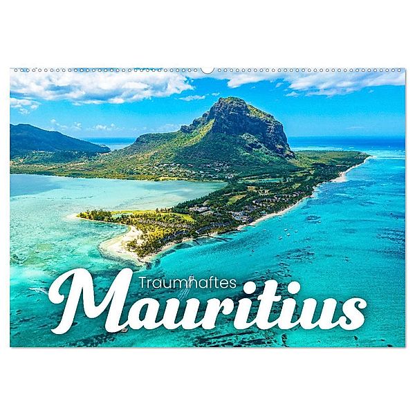 Traumhaftes Mauritius (Wandkalender 2024 DIN A2 quer), CALVENDO Monatskalender, Happy Monkey