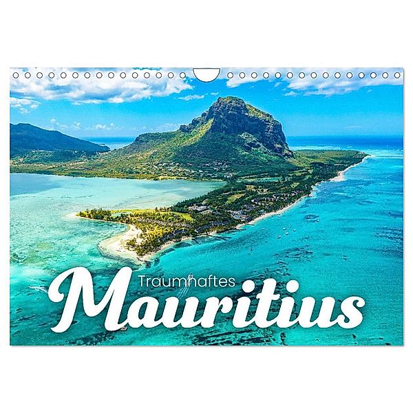 Traumhaftes Mauritius (Wandkalender 2024 DIN A4 quer), CALVENDO Monatskalender, Happy Monkey