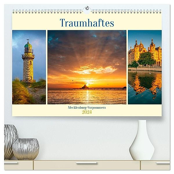 Traumhaftes Mecklenburg-Vorpommern (hochwertiger Premium Wandkalender 2024 DIN A2 quer), Kunstdruck in Hochglanz, Martin Wasilewski