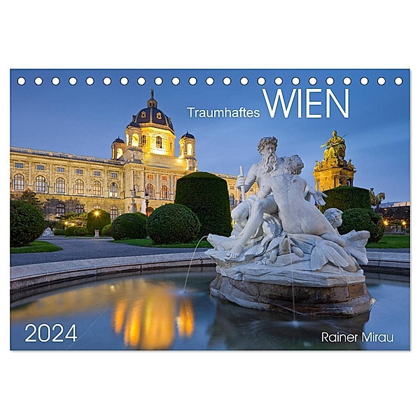 Traumhaftes Wien 2024 (Tischkalender 2024 DIN A5 quer), CALVENDO Monatskalender, Rainer Mirau