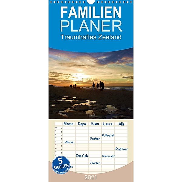 Traumhaftes Zeeland - Familienplaner hoch (Wandkalender 2021 , 21 cm x 45 cm, hoch), Susie Kemper-Sieber