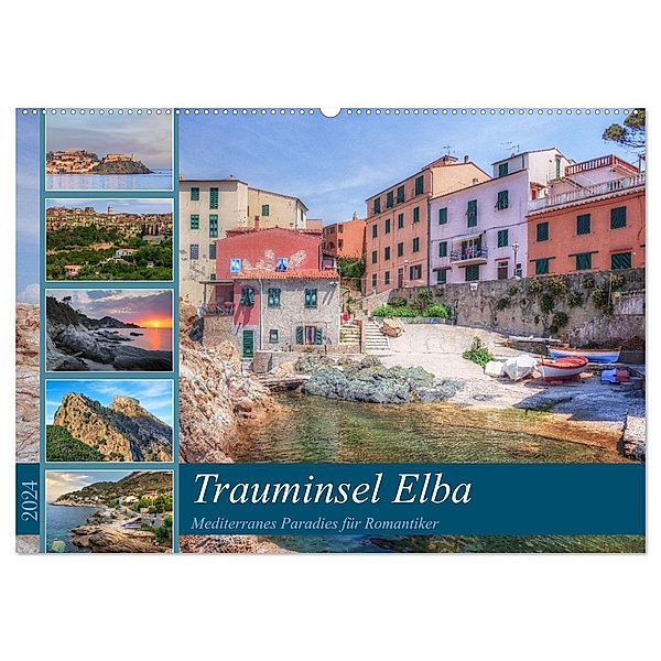 Trauminsel Elba: Mediterranes Paradies für Romantiker (Wandkalender 2024 DIN A2 quer), CALVENDO Monatskalender, Joana Kruse