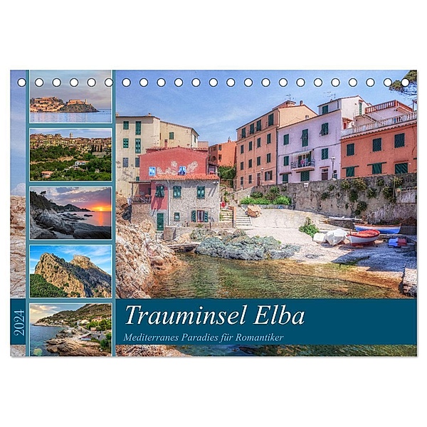 Trauminsel Elba: Mediterranes Paradies für Romantiker (Tischkalender 2024 DIN A5 quer), CALVENDO Monatskalender, Joana Kruse
