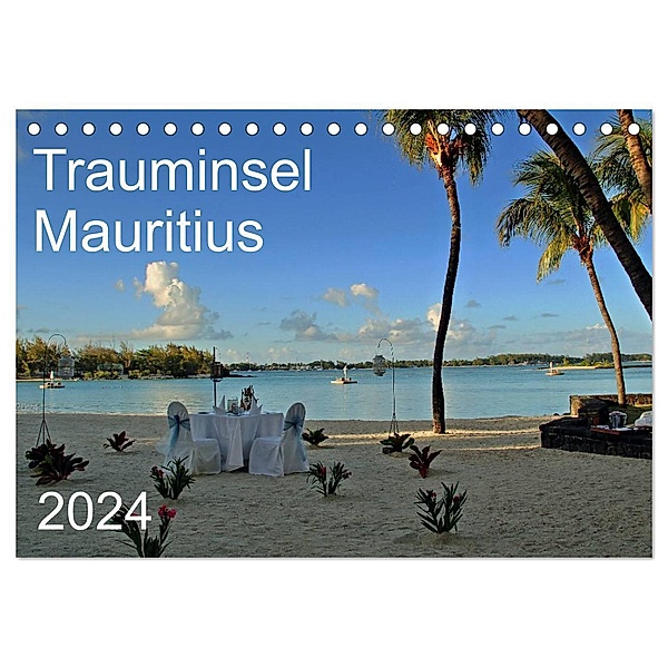 Trauminsel Mauritius (Tischkalender 2024 DIN A5 quer), CALVENDO Monatskalender, Petra Linzner