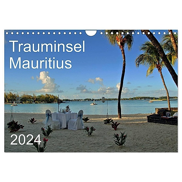 Trauminsel Mauritius (Wandkalender 2024 DIN A4 quer), CALVENDO Monatskalender, Petra Linzner