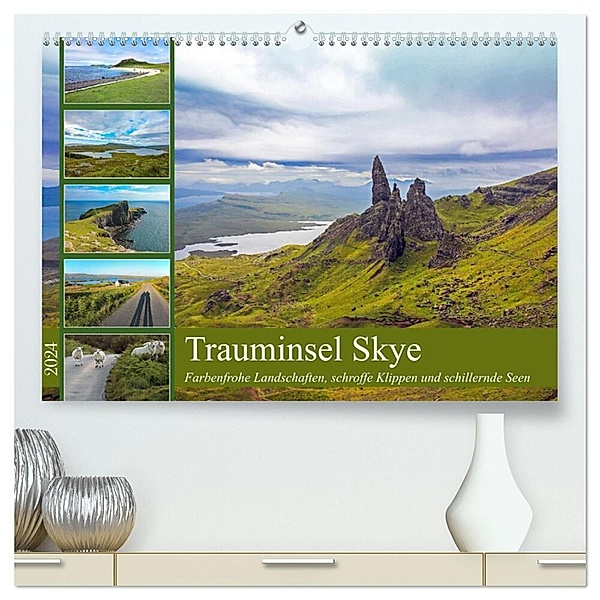 Trauminsel Skye (hochwertiger Premium Wandkalender 2024 DIN A2 quer), Kunstdruck in Hochglanz, Klaus Eppele