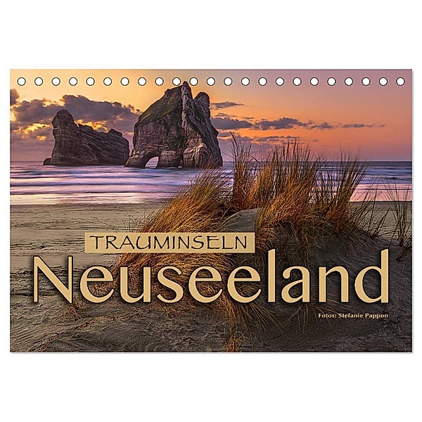 Trauminseln Neuseeland (Tischkalender 2024 DIN A5 quer), CALVENDO Monatskalender, Stefanie Pappon