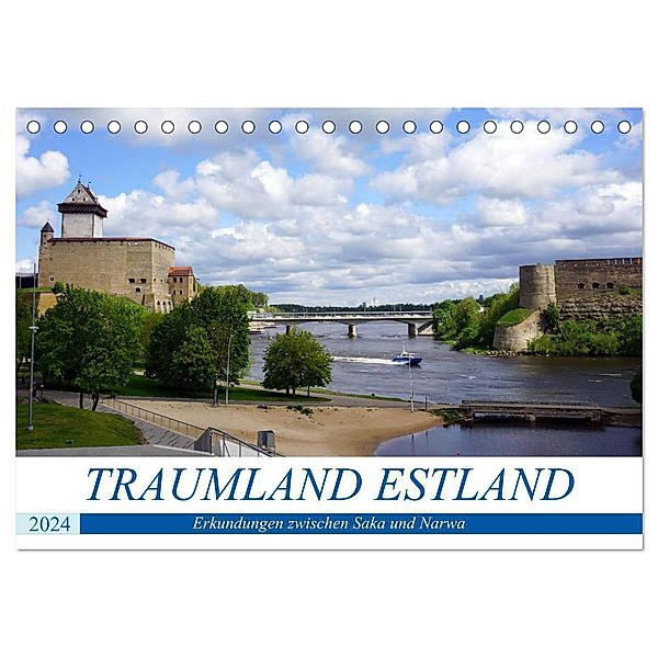 Traumland Estland - Erkundungen zwischen Saka und Narva (Tischkalender 2024 DIN A5 quer), CALVENDO Monatskalender, Henning von Löwis of Menar