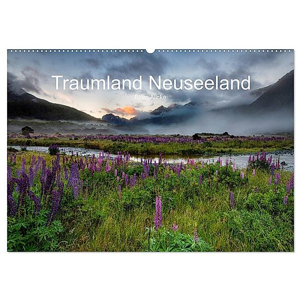 Traumland Neuseeland (Wandkalender 2024 DIN A2 quer), CALVENDO Monatskalender, Björn Alicke