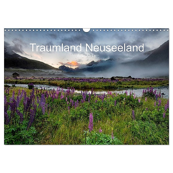 Traumland Neuseeland (Wandkalender 2024 DIN A3 quer), CALVENDO Monatskalender, Björn Alicke