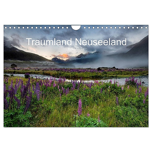 Traumland Neuseeland (Wandkalender 2024 DIN A4 quer), CALVENDO Monatskalender, Björn Alicke
