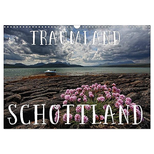Traumland Schottland (Wandkalender 2024 DIN A3 quer), CALVENDO Monatskalender, Martina Cross