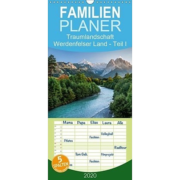 Traumlandschaft Werdenfelser Land - Teil I - Familienplaner hoch (Wandkalender 2020 , 21 cm x 45 cm, hoch), Erhard Hess