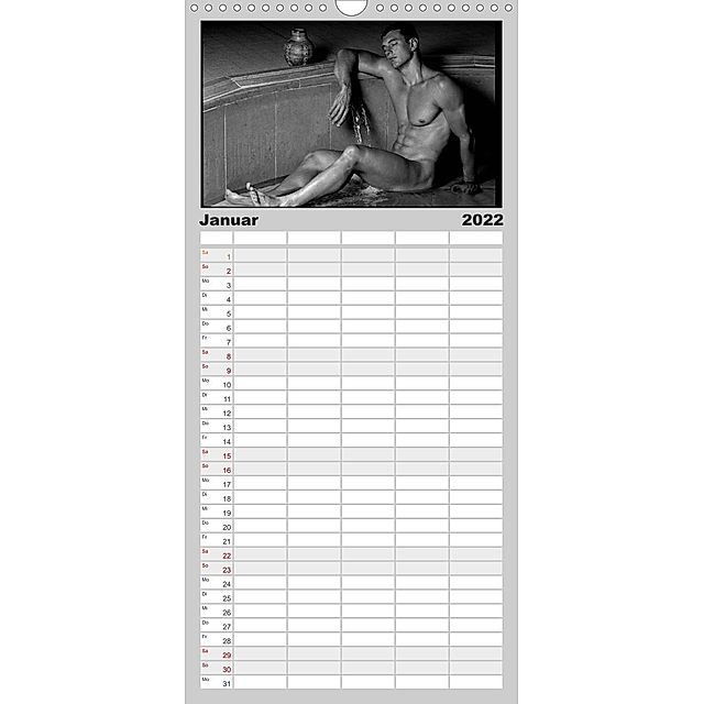 Traummänner Männerträume 2022 - Familienplaner hoch Wandkalender 2022, 21  cm x 45 cm, hoch - Kalender bestellen
